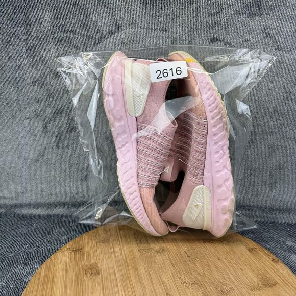 Nike React Phantom Run Flyknit 2 Shoes Womens Size 11 Pink Slip On Running - Picture 11 of 11